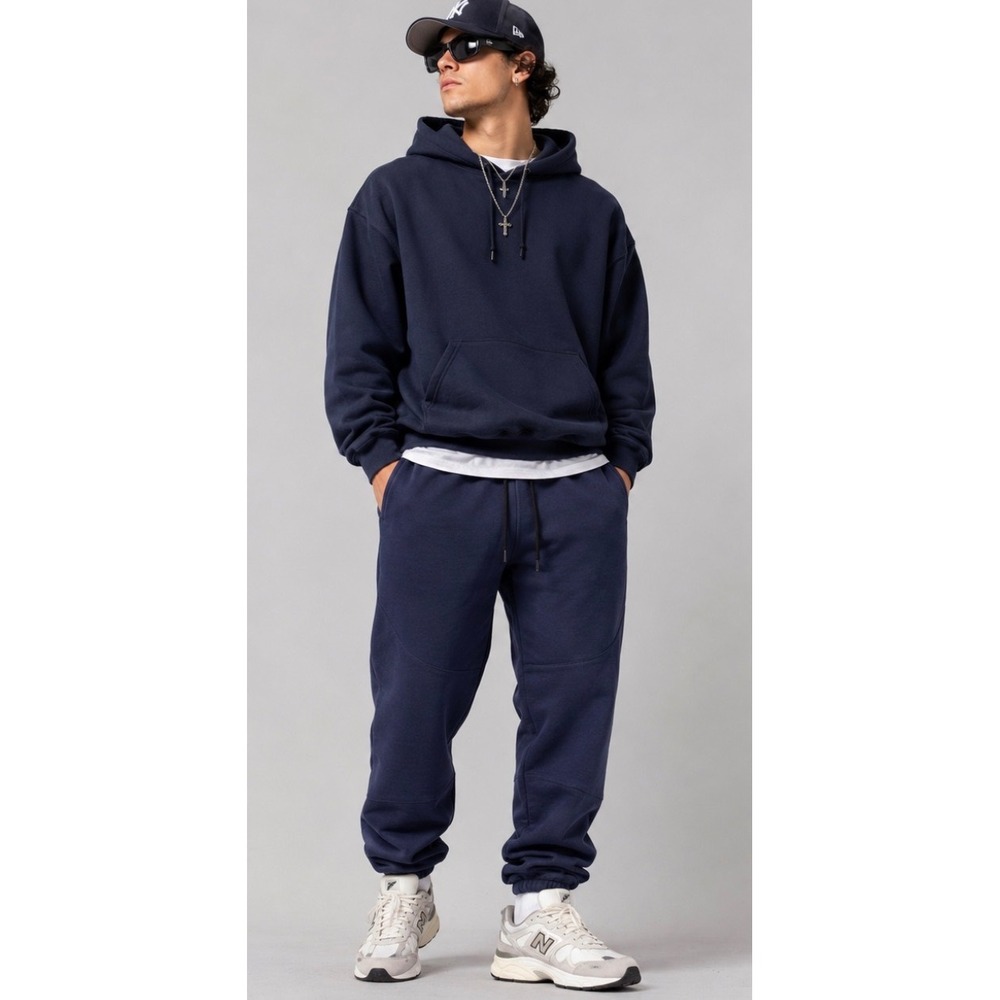 Spyder Active Mens Navy Blue Fleece Lined Jogger Sweatpants Large SPM798U Gym